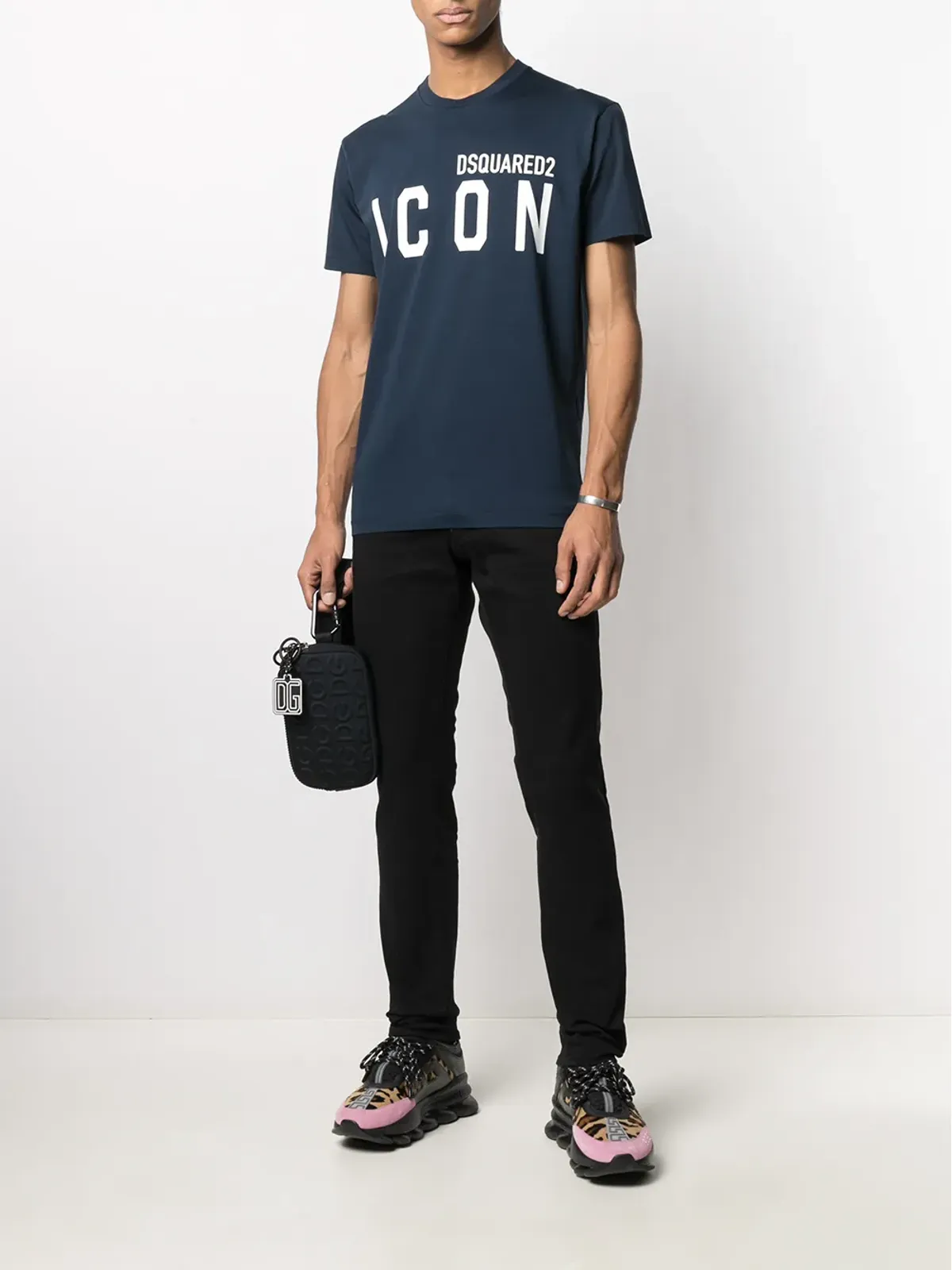 DSQUARED2 ロゴパッチジーンズ - 画像2