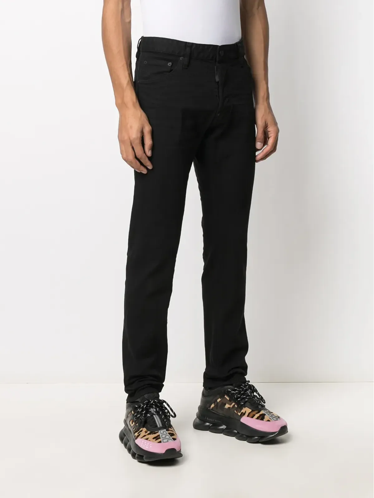DSQUARED2 ロゴパッチジーンズ - 画像3