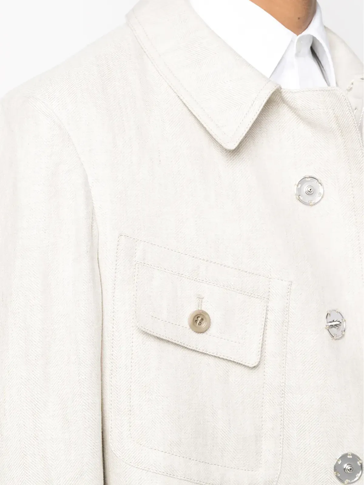 Maison Margiela シングルブレストシャツジャケット - 画像5