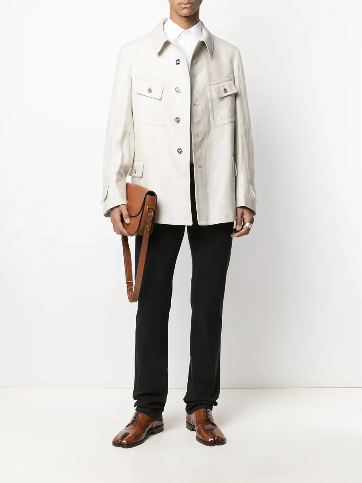 Maison Margiela シングルブレストシャツジャケット - 画像2