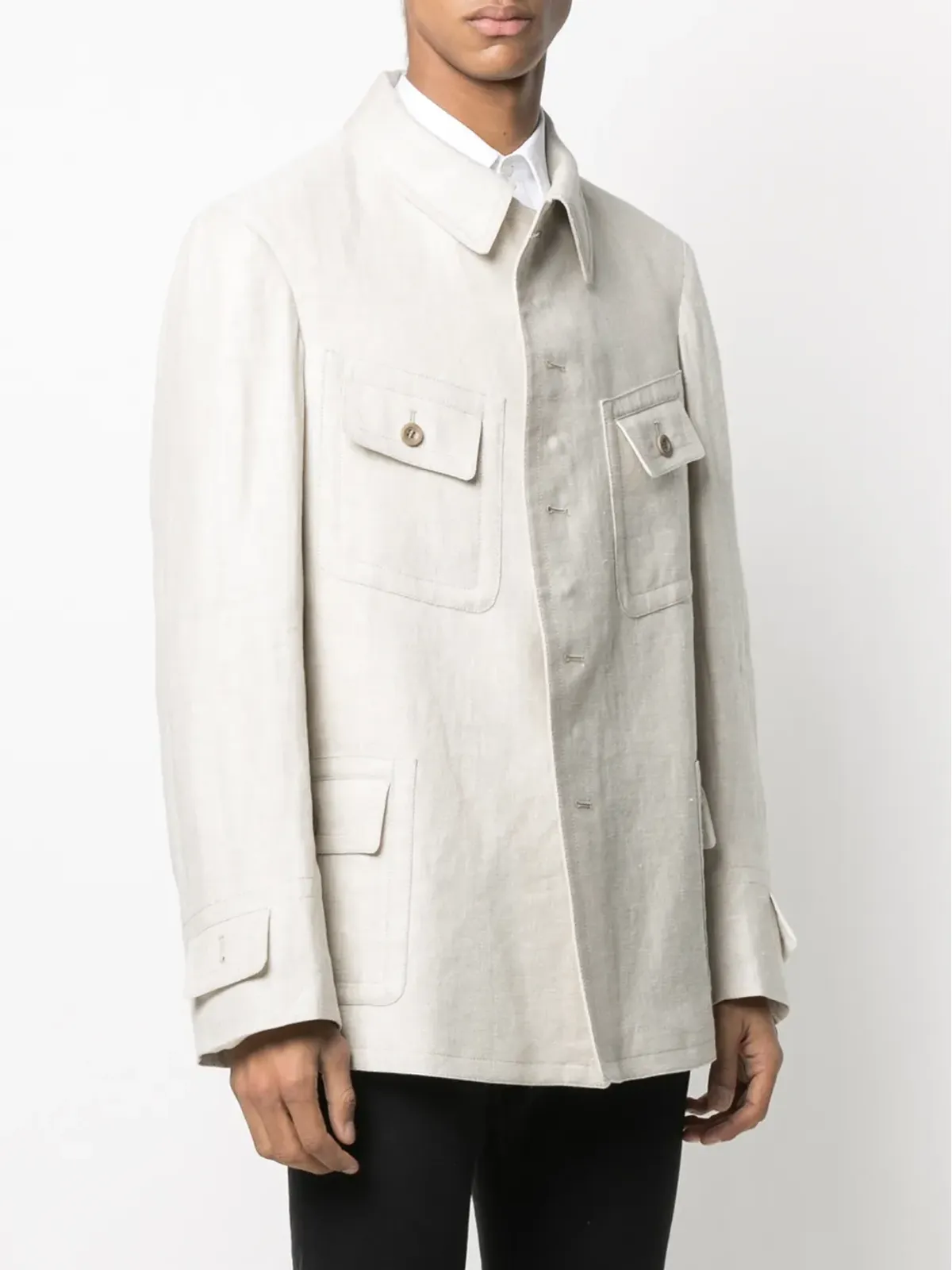 Maison Margiela シングルブレストシャツジャケット - 画像3