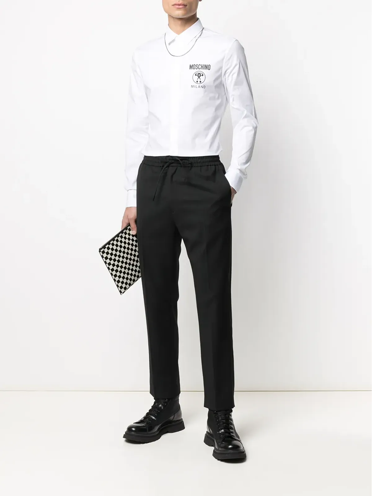 Moschino ダブルクエスチョンマークプリントシャツ - White - 画像2