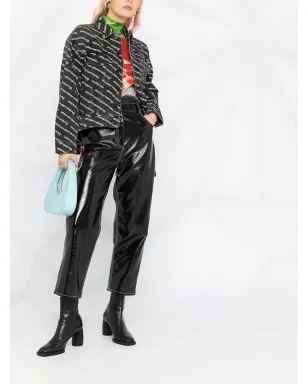 Alexander Wang 全面ロゴプリントジャケット - ブラック - サムネイル2