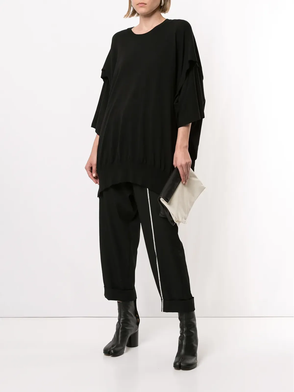 Y's シームディテール クロップドパンツ - 画像2
