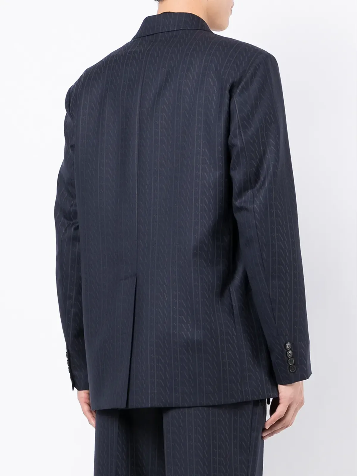 Valentino Garavani VLTNプリント シングルブレストスーツジャケット - 画像4