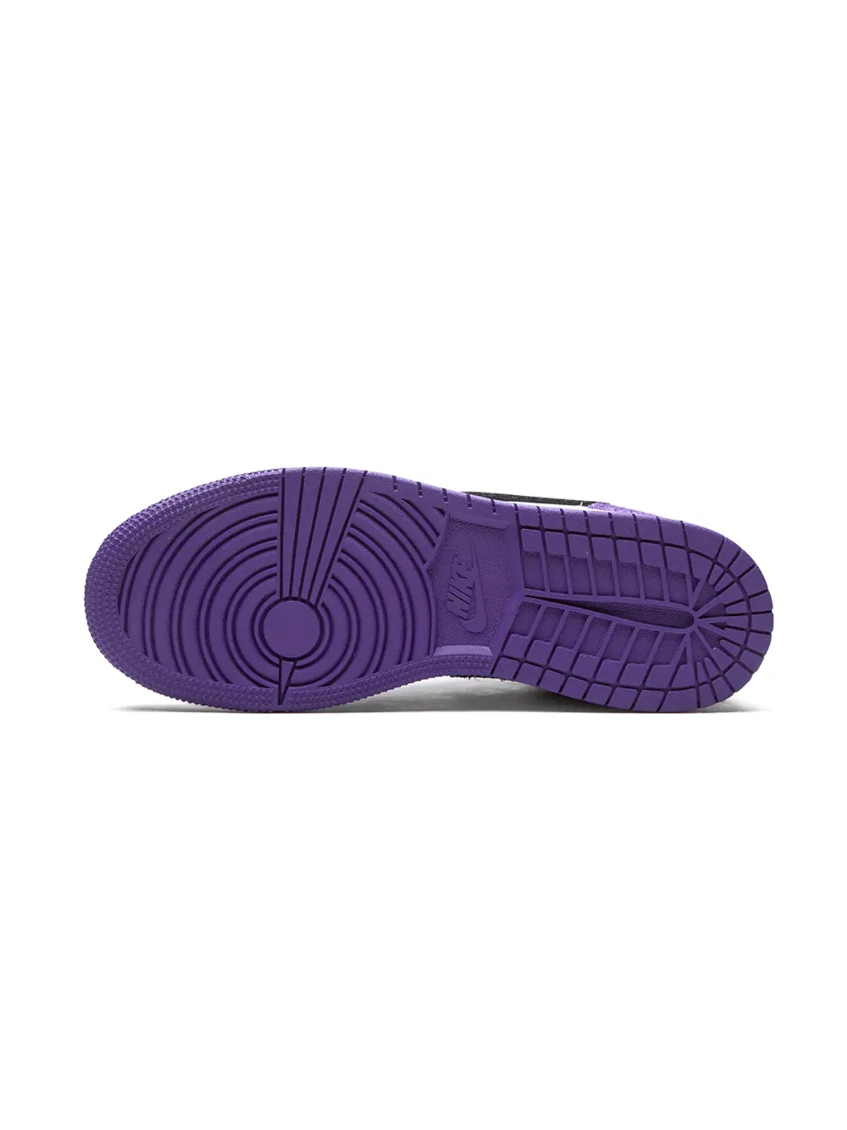 Jordan Kids エアジョーダン1 ミッド SE Court Purple スエード スニーカー - 画像4