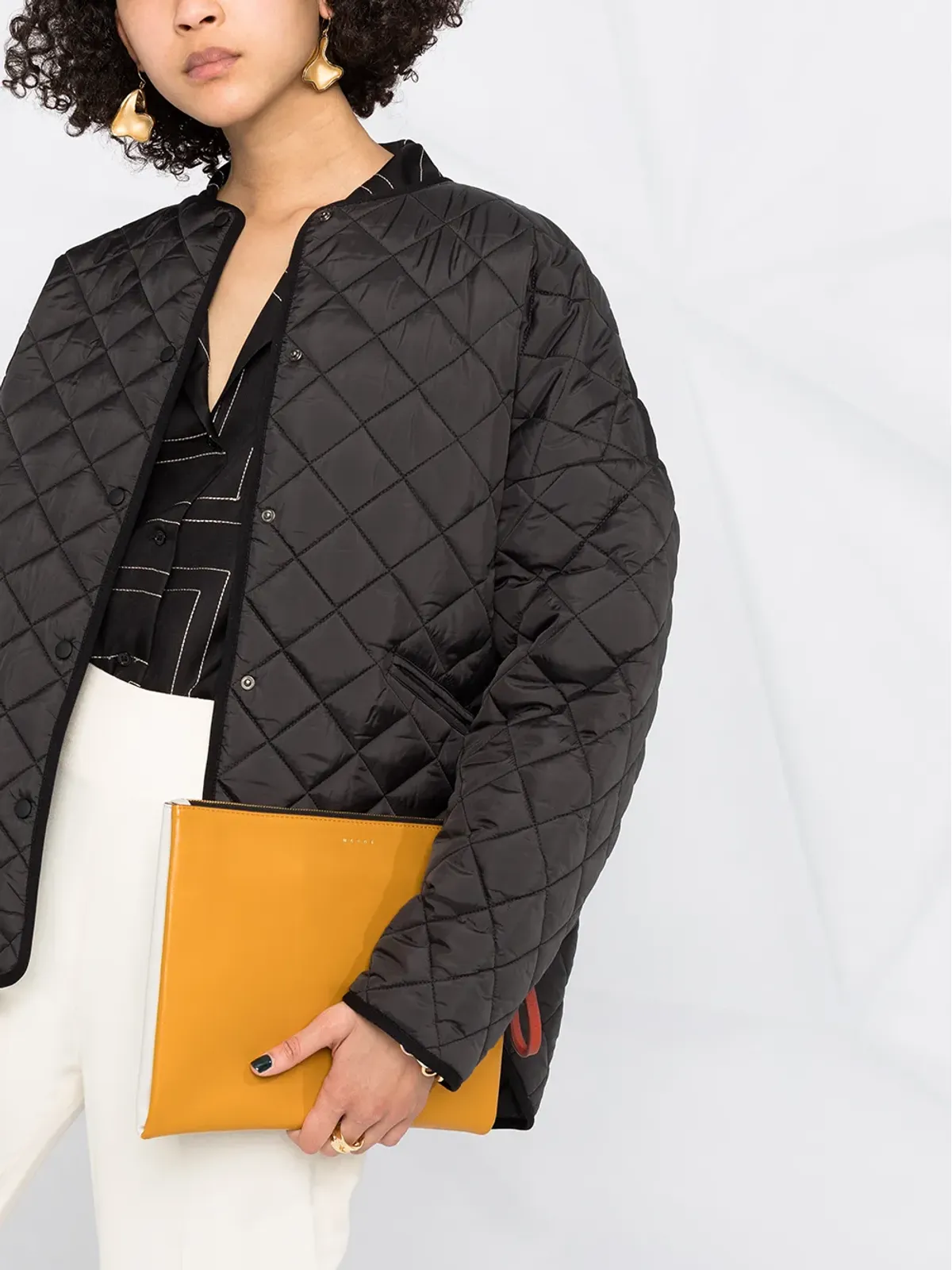 TOTEME ドロップショルダー キルテッドジャケット - 画像5
