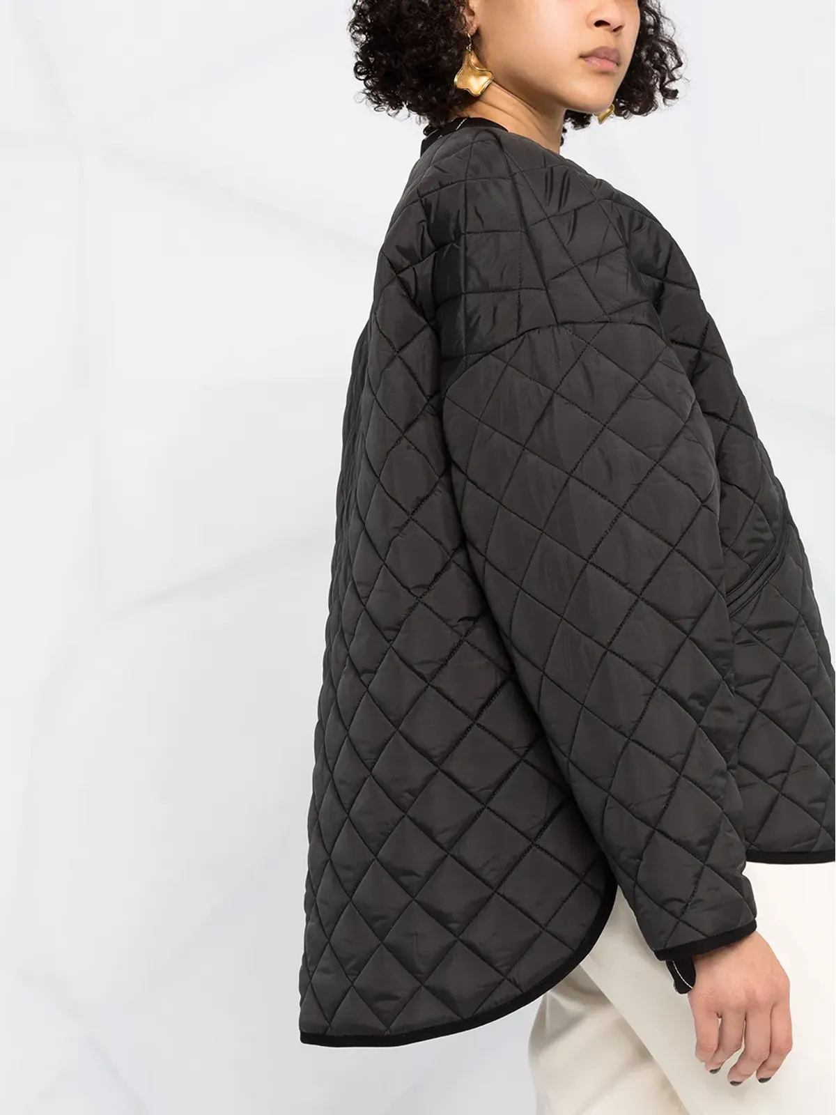 TOTEME ドロップショルダー キルテッドジャケット - 画像3