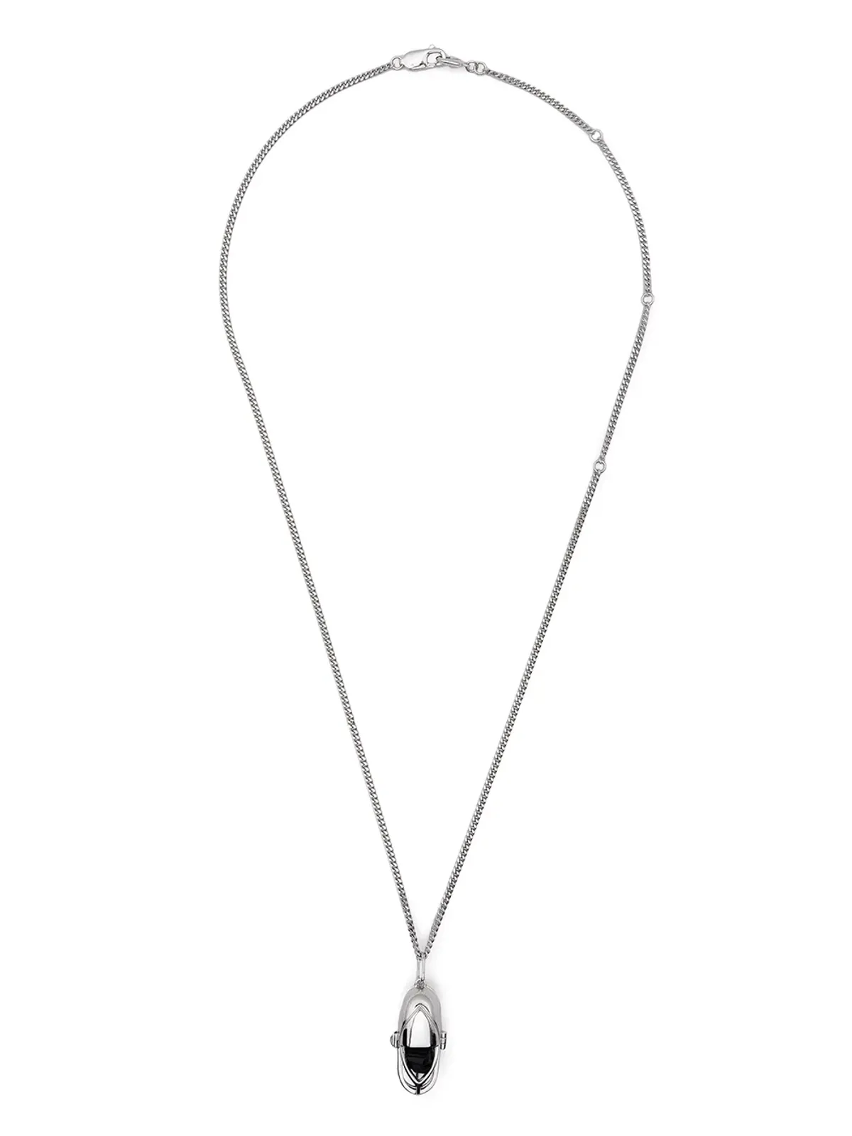Capsule Eleven カプセルクリスタル ペンダントネックレス - シルバー - 画像3