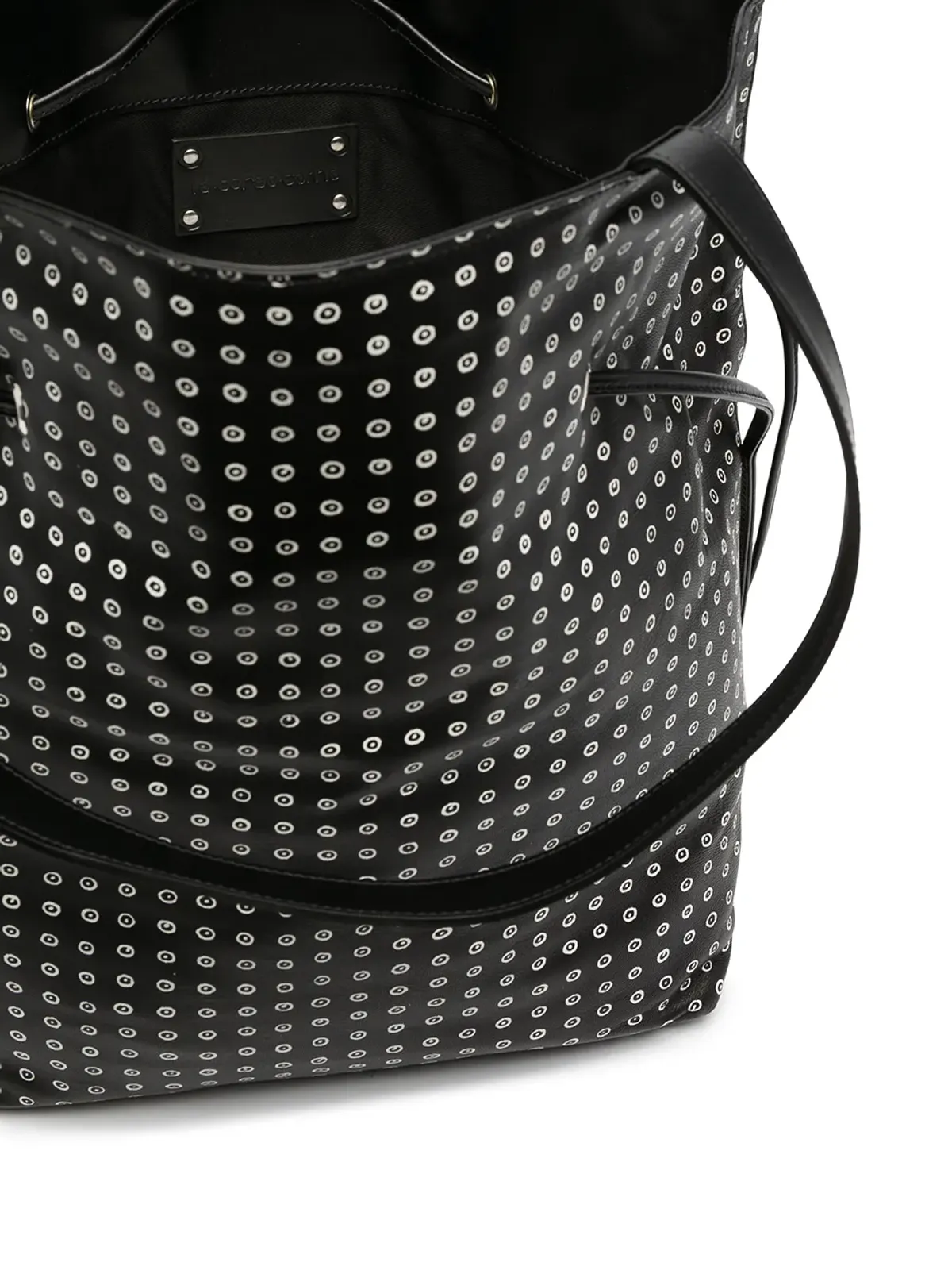 10 CORSO COMO スポットプリント レザー バケットショルダーバッグ - 画像5