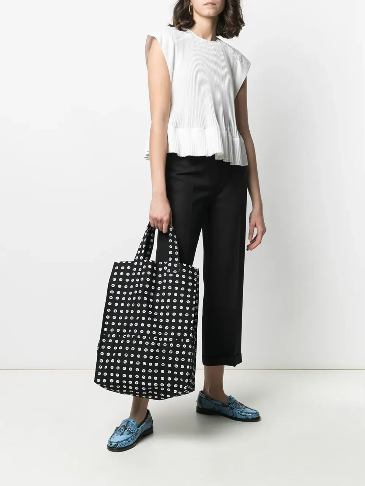 10 CORSO COMO スポットプリント コットン トートバッグ - 画像2