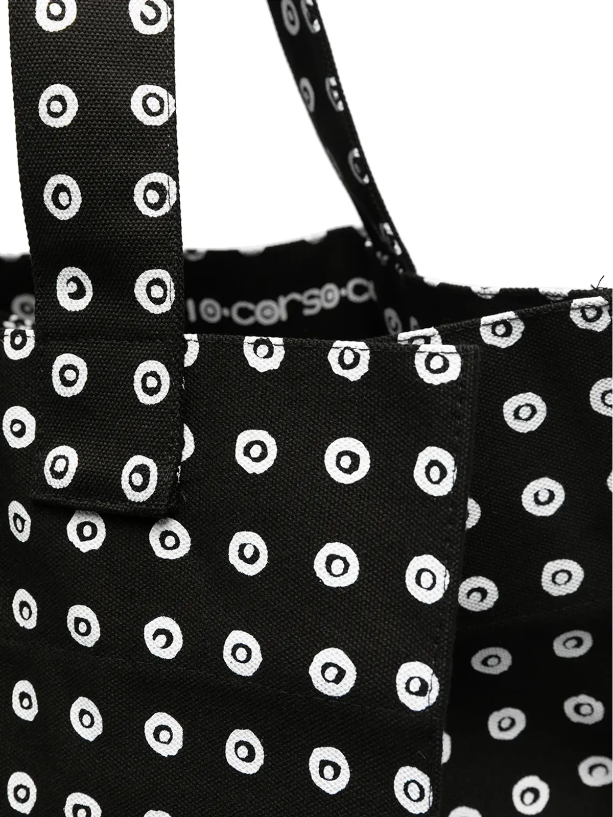 10 CORSO COMO スポットプリント コットン トートバッグ - 画像4