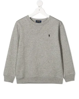 POLO RALPH LAUREN KIDS 刺繍ロゴ入りスウェットシャツ - グレー - サムネイル1