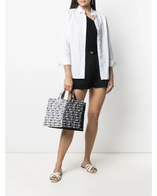 10 CORSO COMO ツートーンロゴキャンバスバッグ - サムネイル2