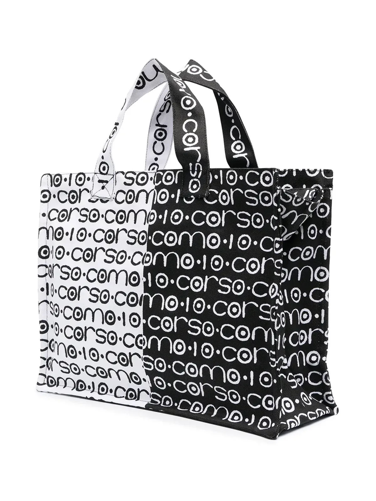 10 CORSO COMO ツートーンロゴキャンバスバッグ - 画像3