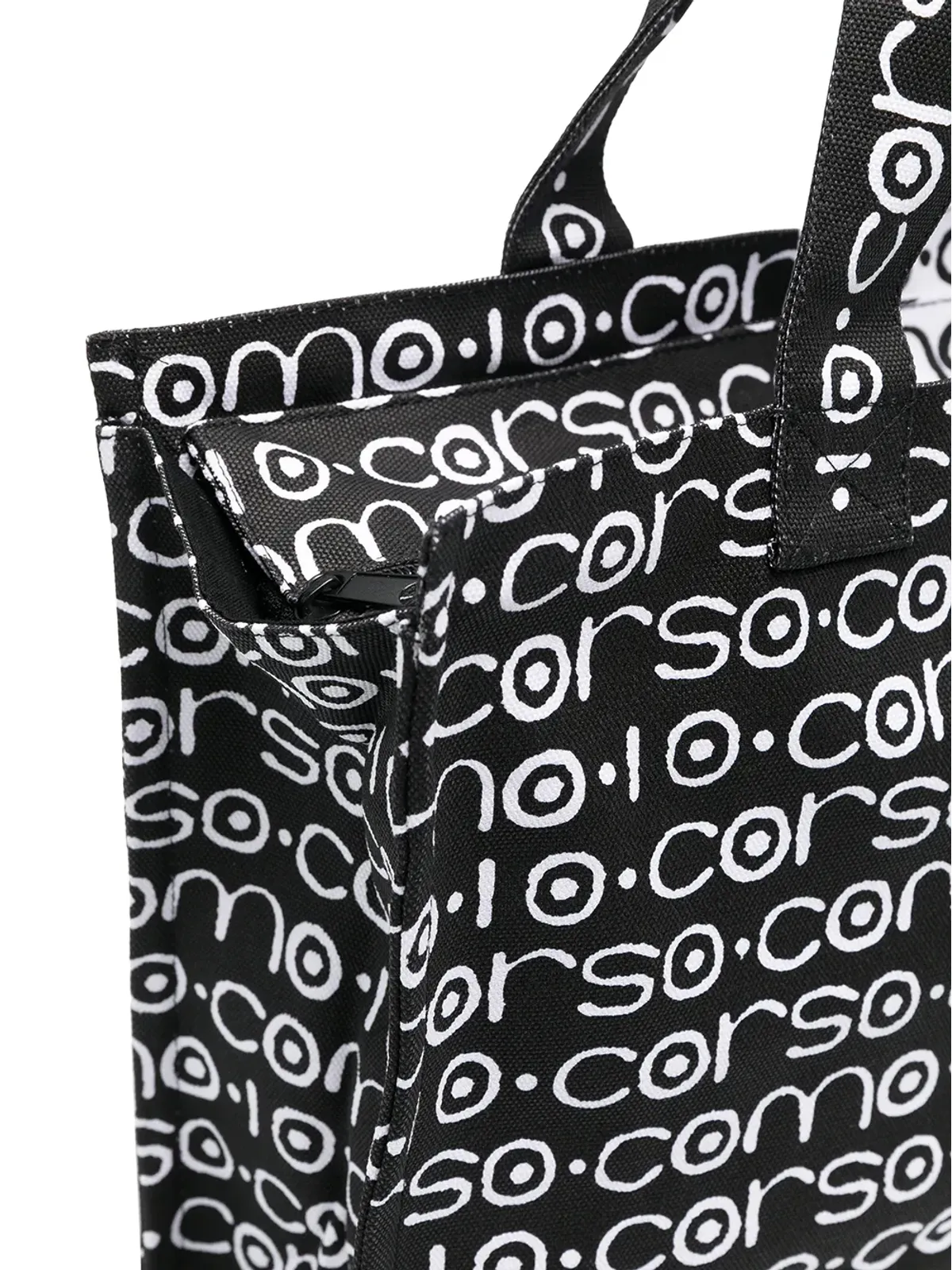 10 CORSO COMO ツートーンロゴキャンバスバッグ - 画像4