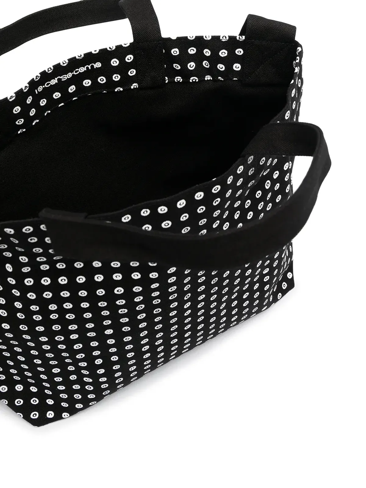 10 CORSO COMO ロゴプリントの小型キャンバス トートバッグ - 画像5