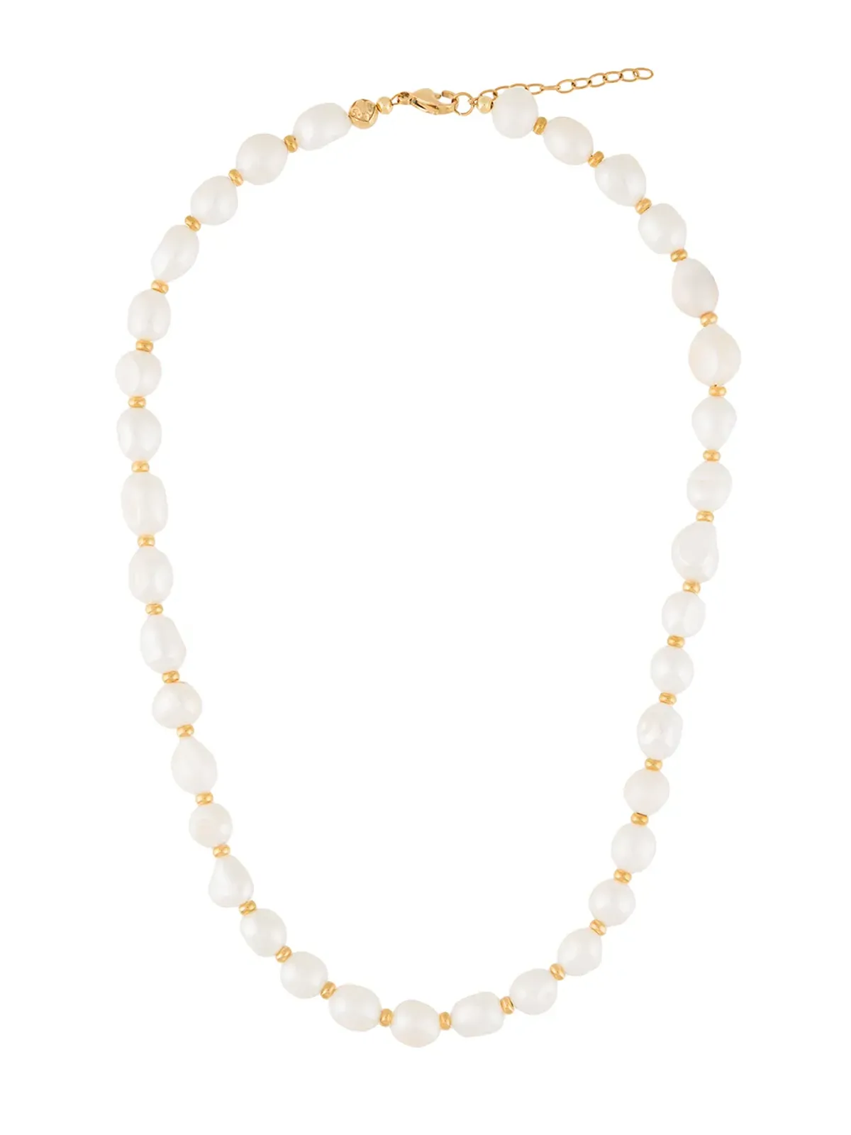 Nialaya Jewelry 淡水バロックパール チョーカー - ホワイト - 画像1