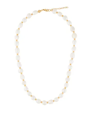 Nialaya Jewelry 淡水バロックパール チョーカー - ホワイト - サムネイル1