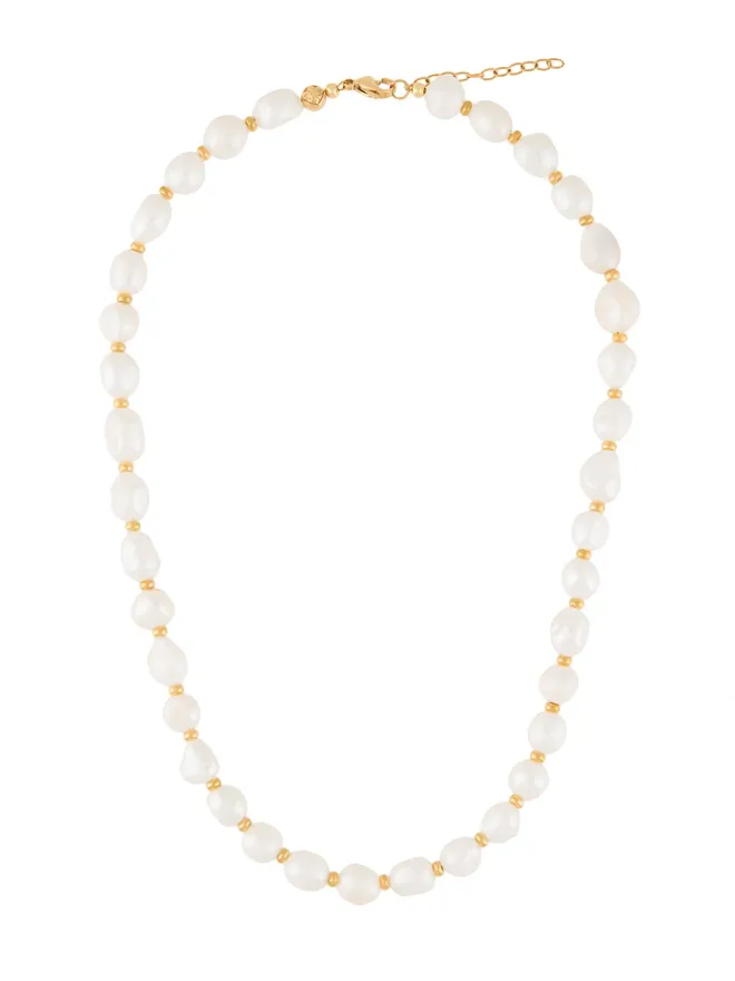 Nialaya Jewelry Nialaya Jewelry 淡水バロックパール チョーカー - ホワイトの商品画像