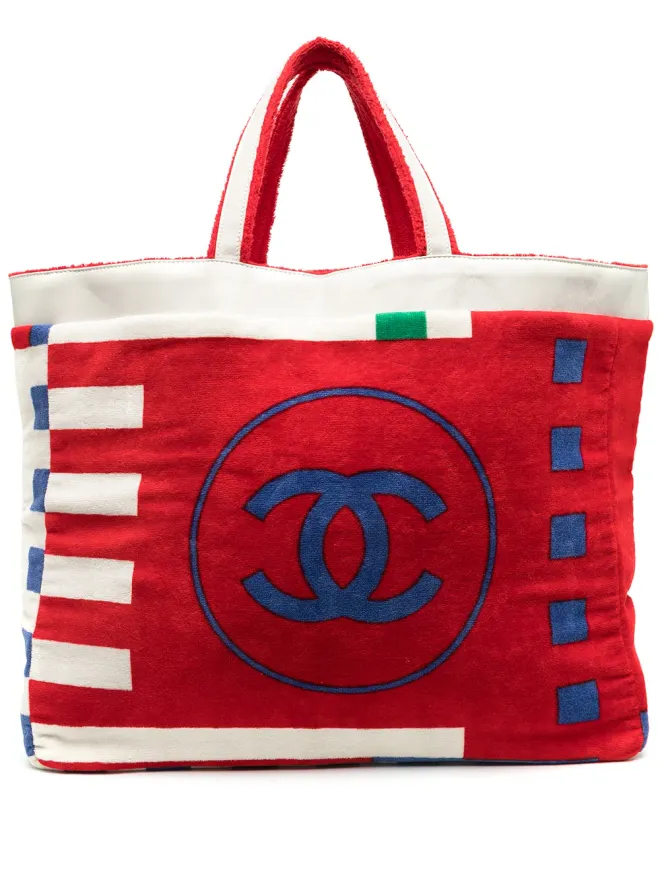 CHANEL Pre-Owned CHANEL ビンテージ CC テリークロス トートバッグの商品画像