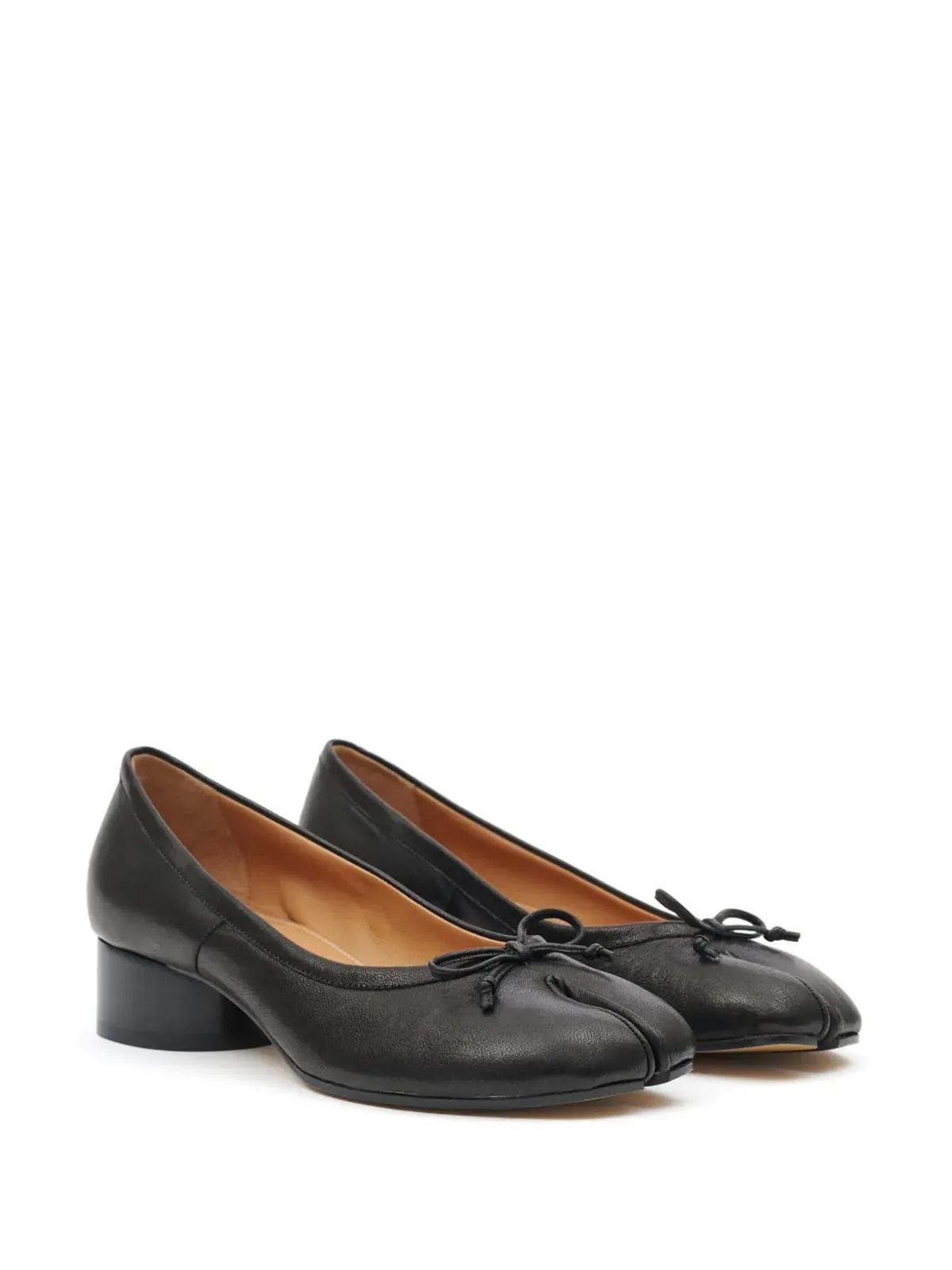 Maison Margiela Tabi 30mm leather ballerina pumps - Black - 画像2