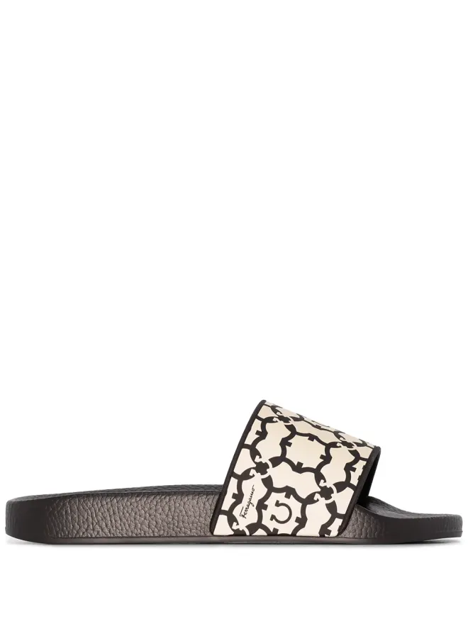 FERRAGAMO Ferragamo グルーヴィー スリップオン スライド - ブラックの商品画像
