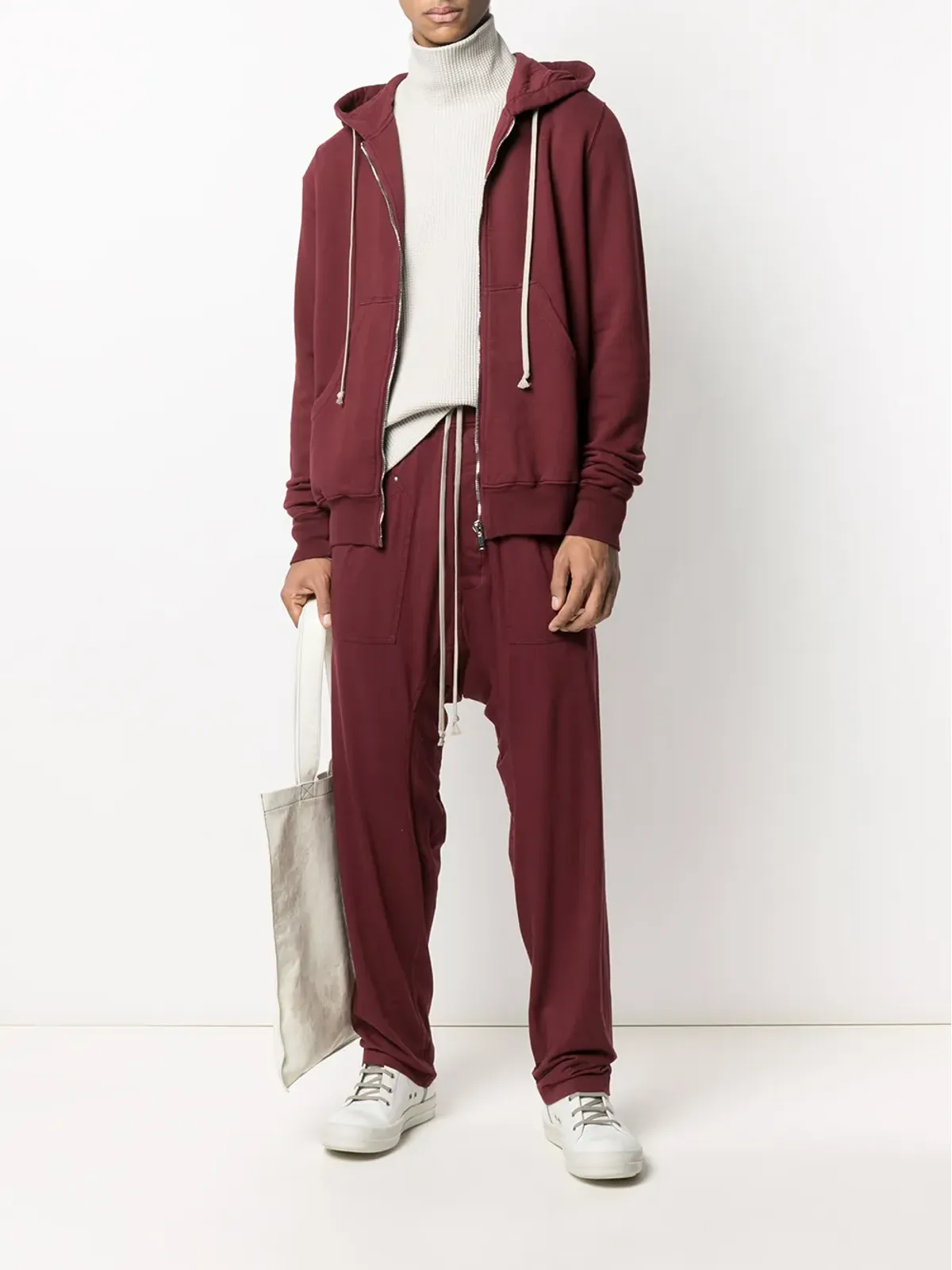 Rick Owens DRKSHDW ドロップクロッチ トラックパンツ - レッド - 画像2