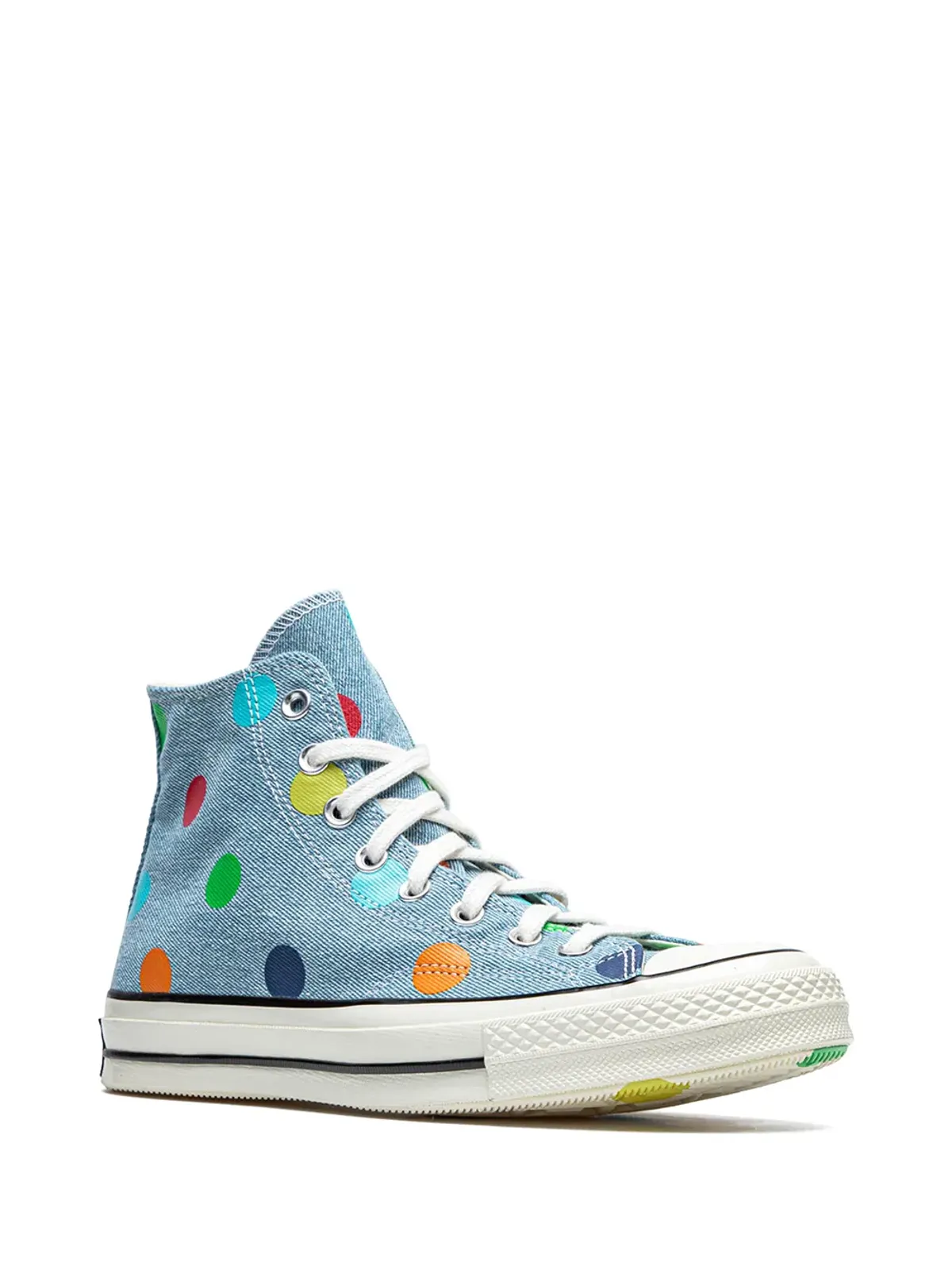 Converse x Golf Wang Chuck 70 Hi Denim Polka Dots スニーカー - 画像2