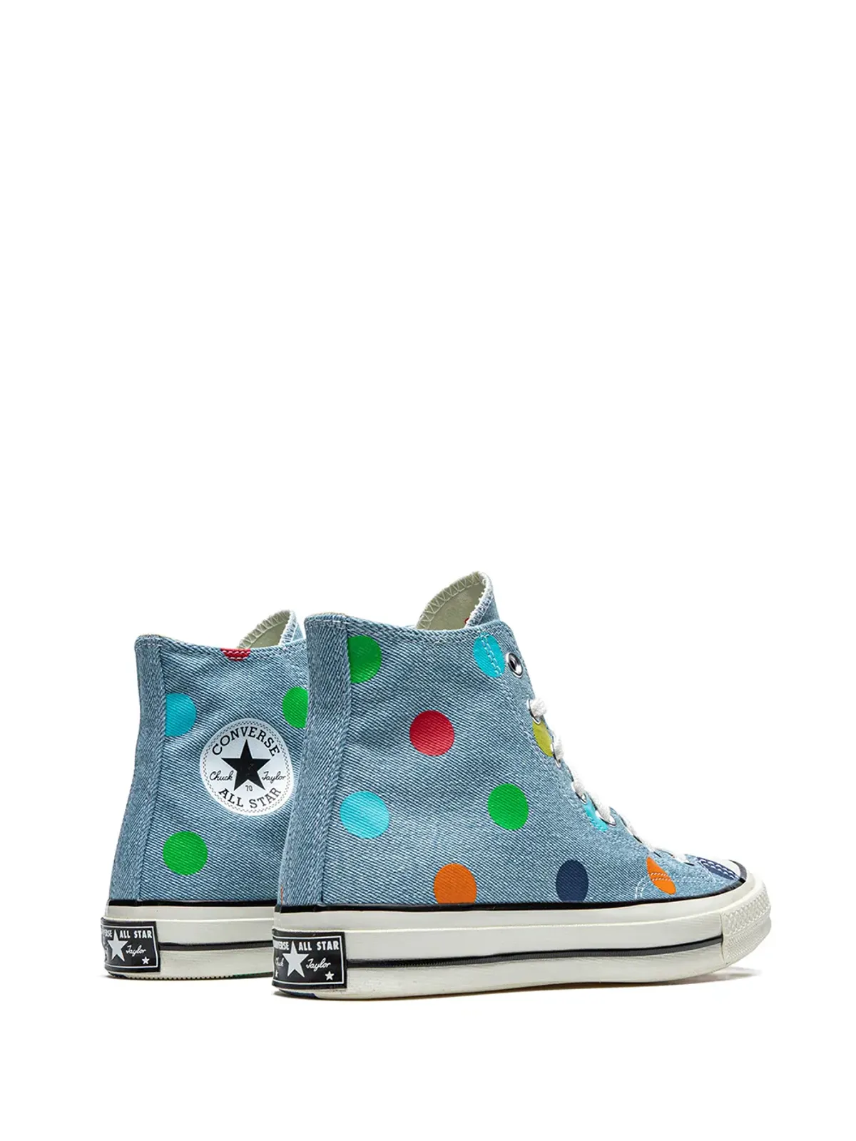 Converse x Golf Wang Chuck 70 Hi Denim Polka Dots スニーカー - 画像3