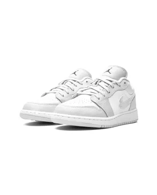 Jordan Kids エアジョーダン 1 ロー SE グレー カモ Swoosh スニーカー - サムネイル2