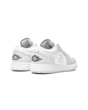 Jordan Kids エアジョーダン 1 ロー SE グレー カモ Swoosh スニーカー - サムネイル3
