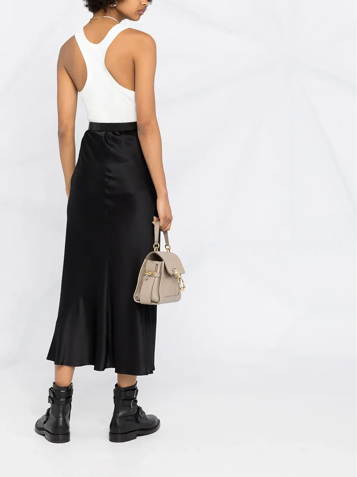 Dorothee Schumacher シルクミディスカート - 画像4