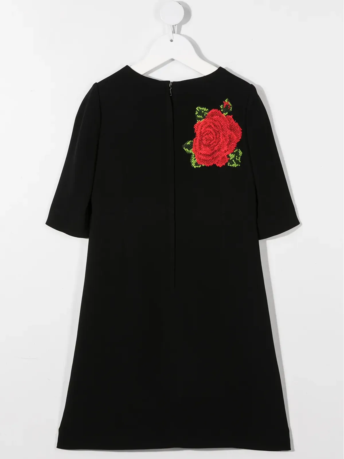 Dolce & Gabbana Kids ローズ刺繍ドレス - 画像2