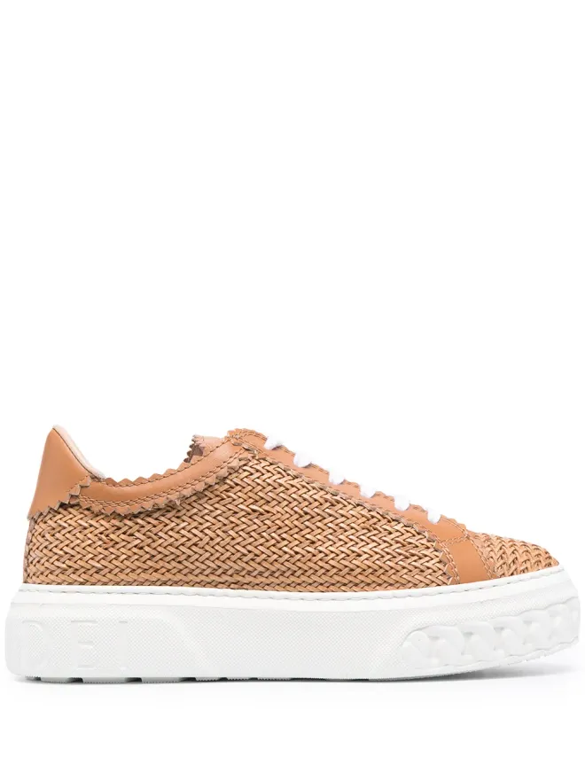 Casadei Casadei Off-Road woven sneakers - Neutralsの商品画像