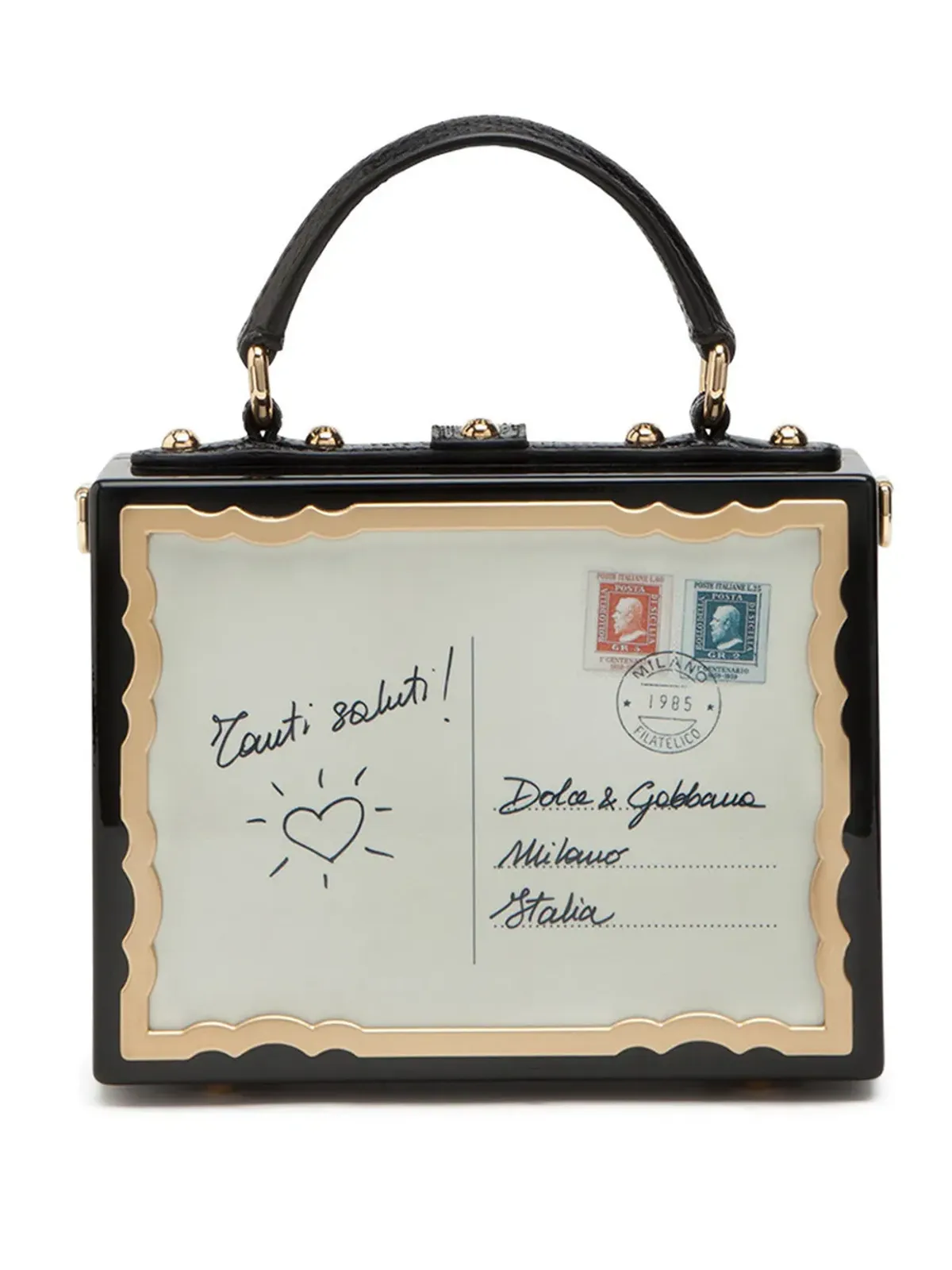 Dolce & Gabbana ポストカード Dolce Box トップハンドル バッグ - 画像2