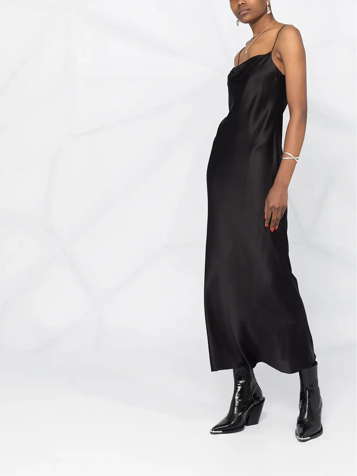 Dorothee Schumacher シルクミディドレス - 画像4