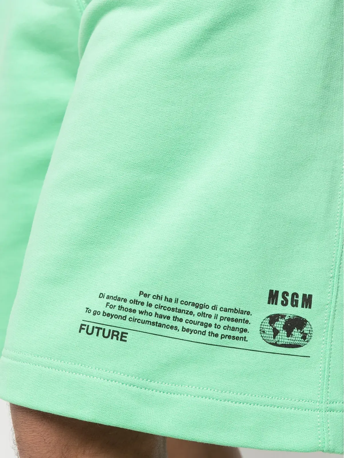 MSGM ロゴプリントショーツ - 画像5