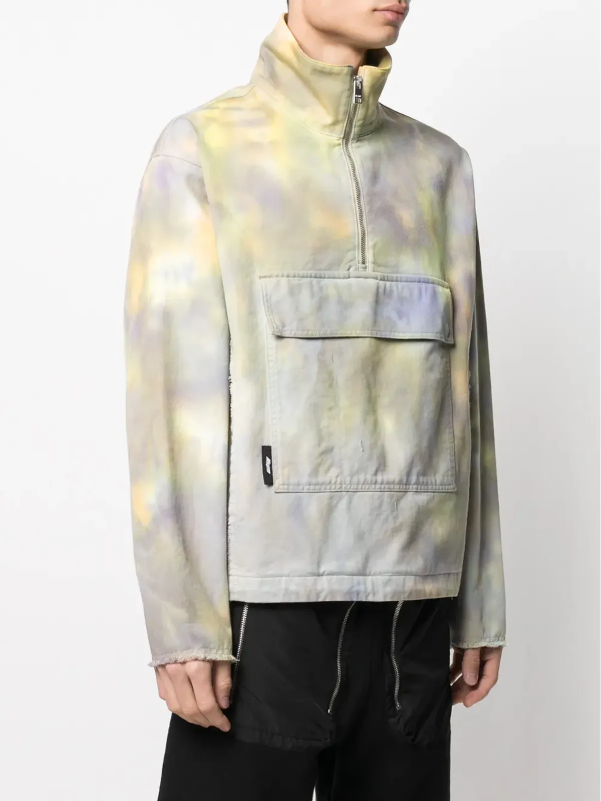 MSGM タイダイ柄ハーフジップスウェットシャツ - 画像3