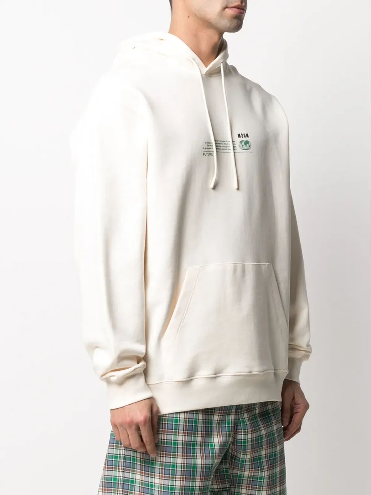 MSGM ファンタスティックグリーン フューチャープリント フーディー - 画像3