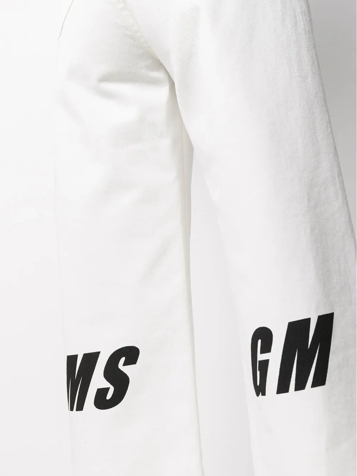MSGM ロゴプリントのクロップドジーンズ - 画像5