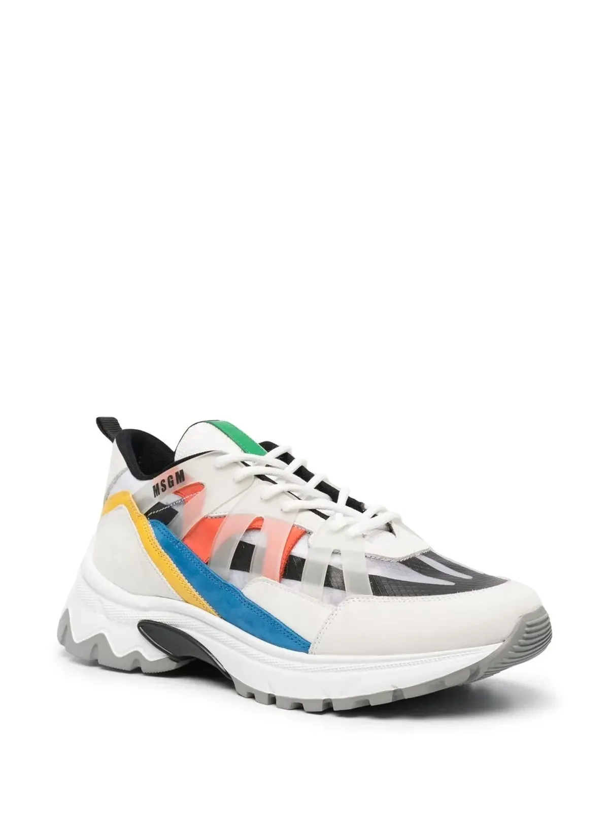 MSGM パネルド ロートップスニーカー - 画像2