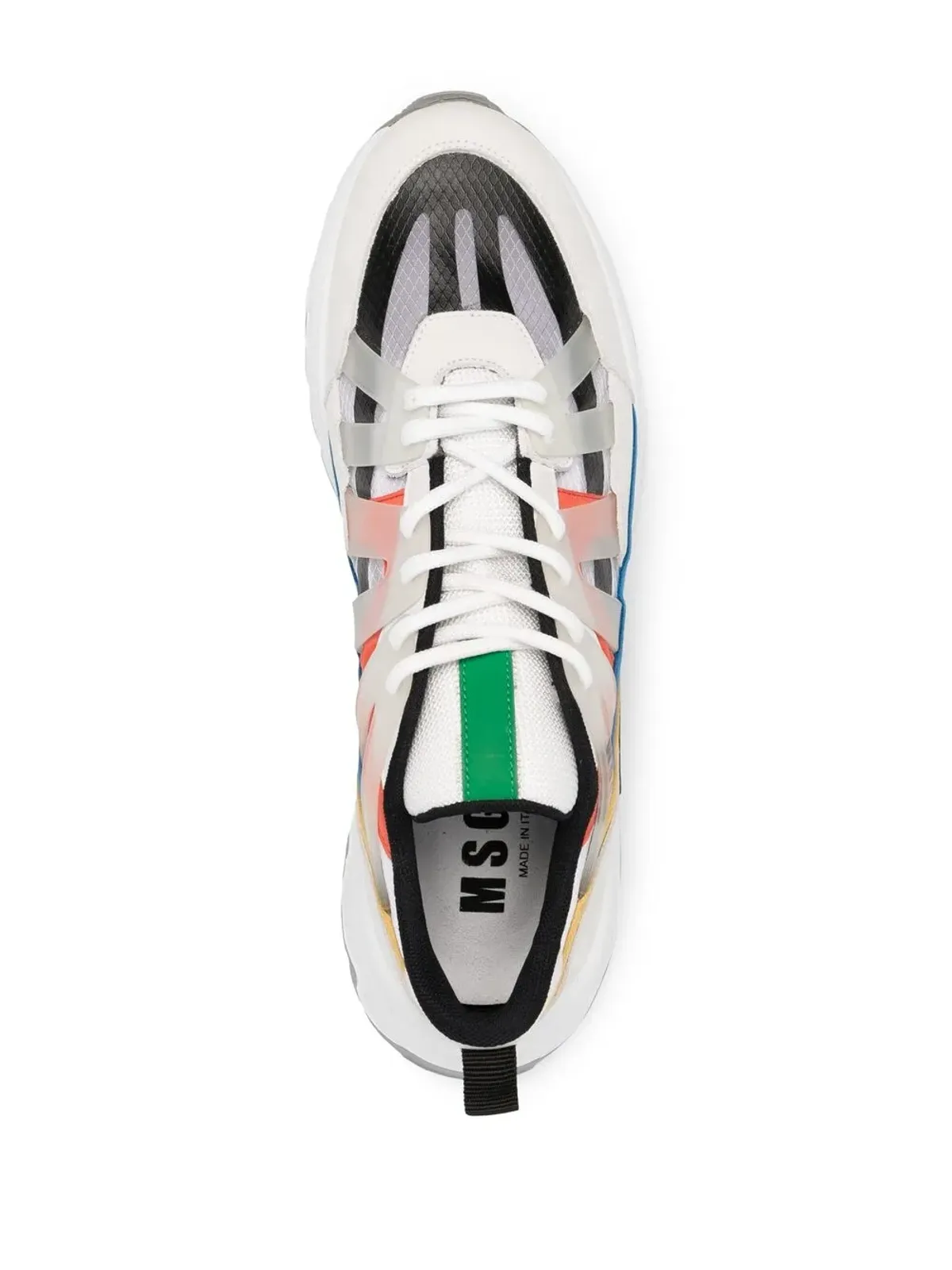 MSGM パネルド ロートップスニーカー - 画像4