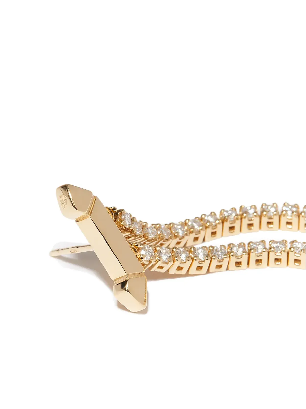 EÉRA 18K イエローゴールド ダイヤモンド ピアス - 画像3