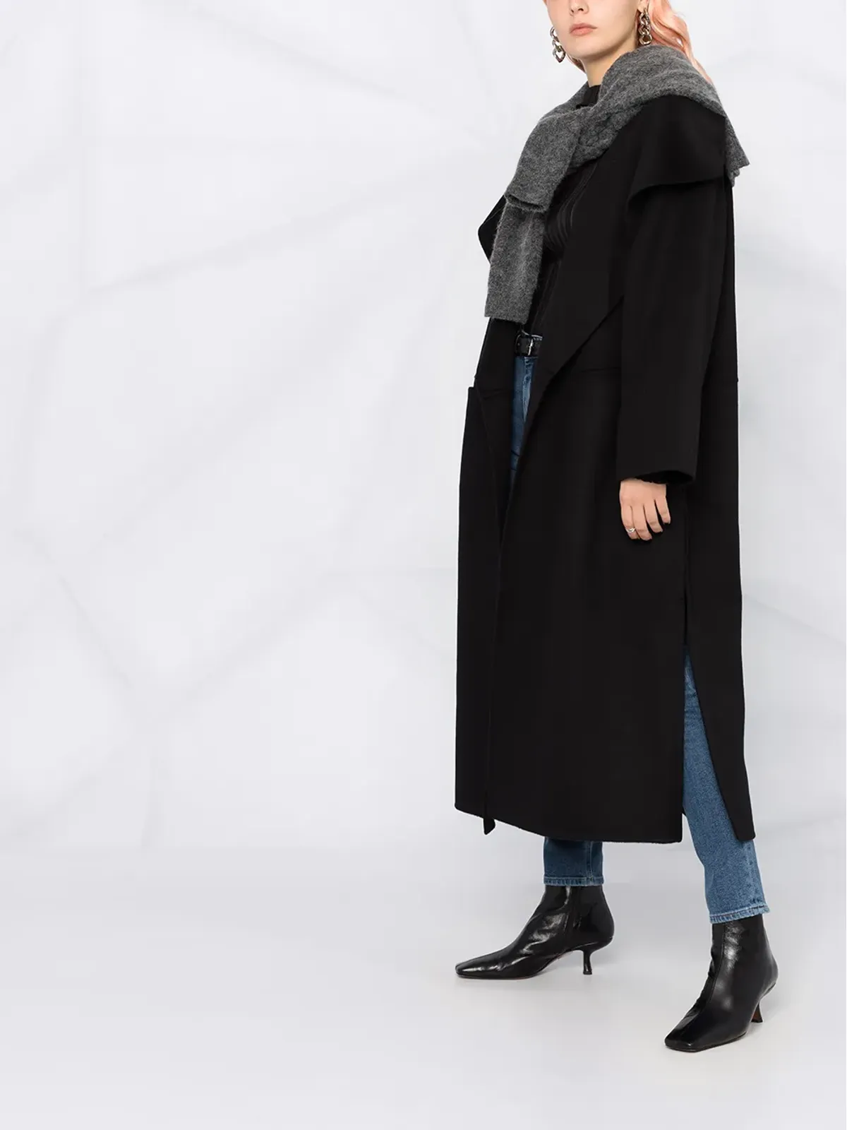 TOTEME オーバーサイズ ウールカシミアコート - 画像4