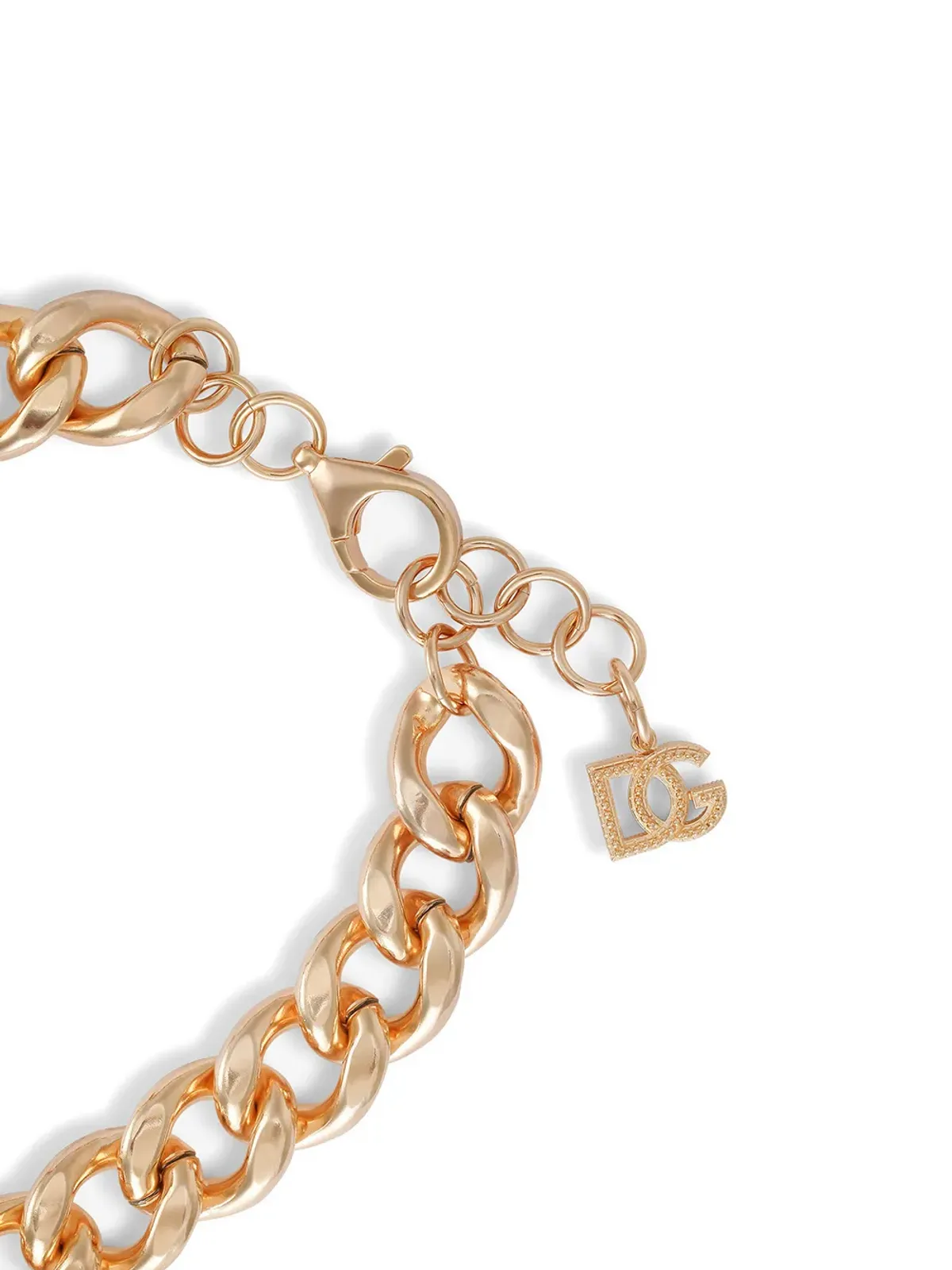 Dolce & Gabbana チャンクカーブチェーンネックレス - ゴールド - 画像3