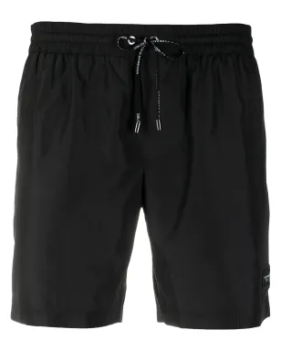 Dolce & Gabbana ロゴパッチ・スイムショーツ - ブラック - サムネイル1