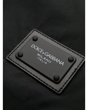 Dolce & Gabbana ロゴパッチ・スイムショーツ - ブラック - サムネイル3