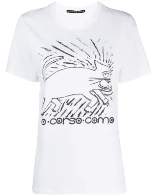 10 CORSO COMO グラフィックプリントTシャツ - White - サムネイル1