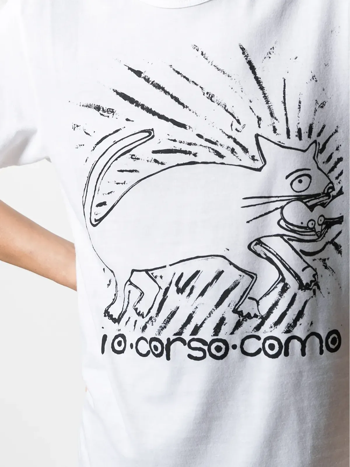 10 CORSO COMO グラフィックプリントTシャツ - White - 画像5